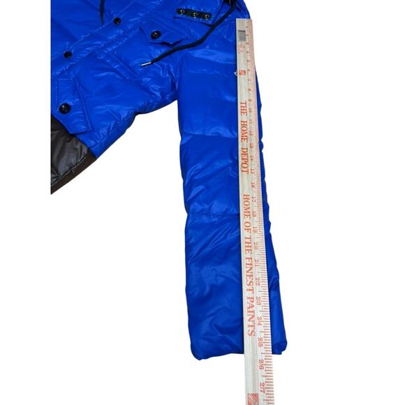 "MONCLER" GRENOBLE Puffer Coat SZ 2 90% Down 10% Feather Brown/Black Hooded - Picture 6 of 16